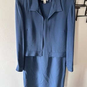 Elegant Blue Two-Piece Suit